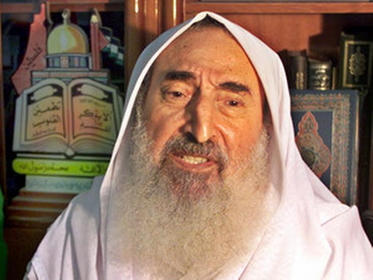 Šejch Ahmad Ismail Jásin, zakladatel organizace Hamas.