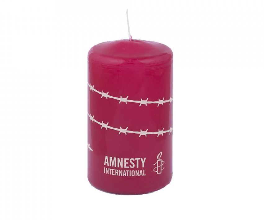 Amnesty svíčka červená